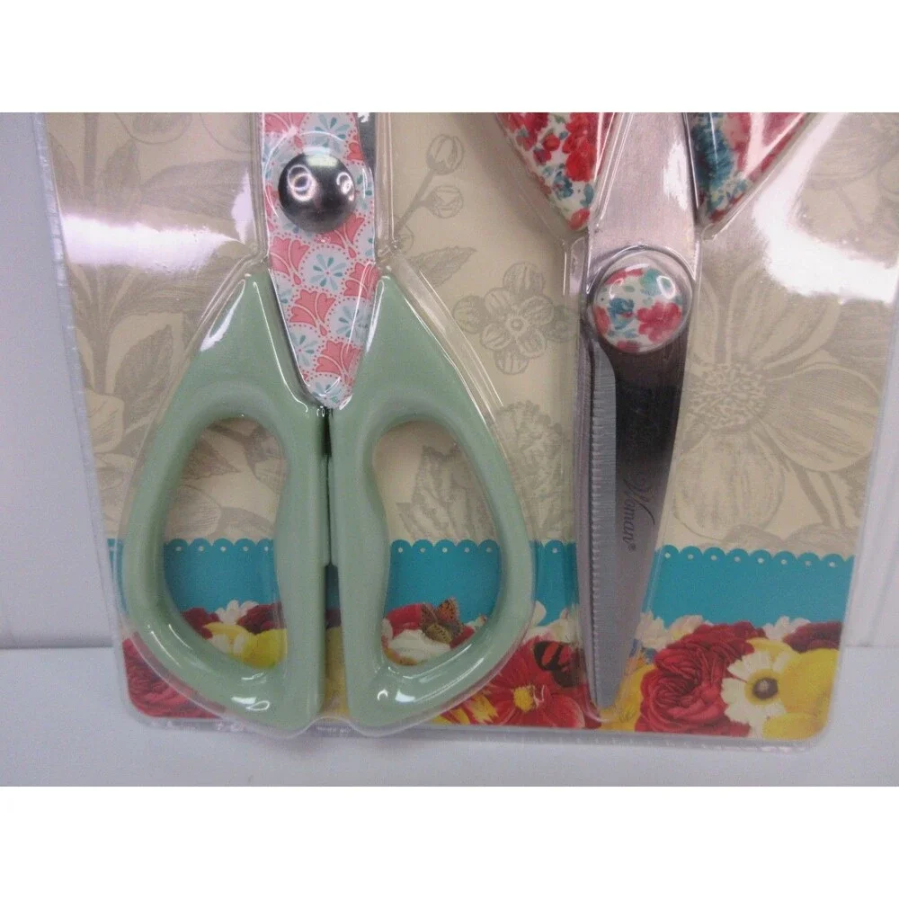 Pioneer Woman Gorgeous Garden Scissors All Purpose Shears Stainless Steel Floral